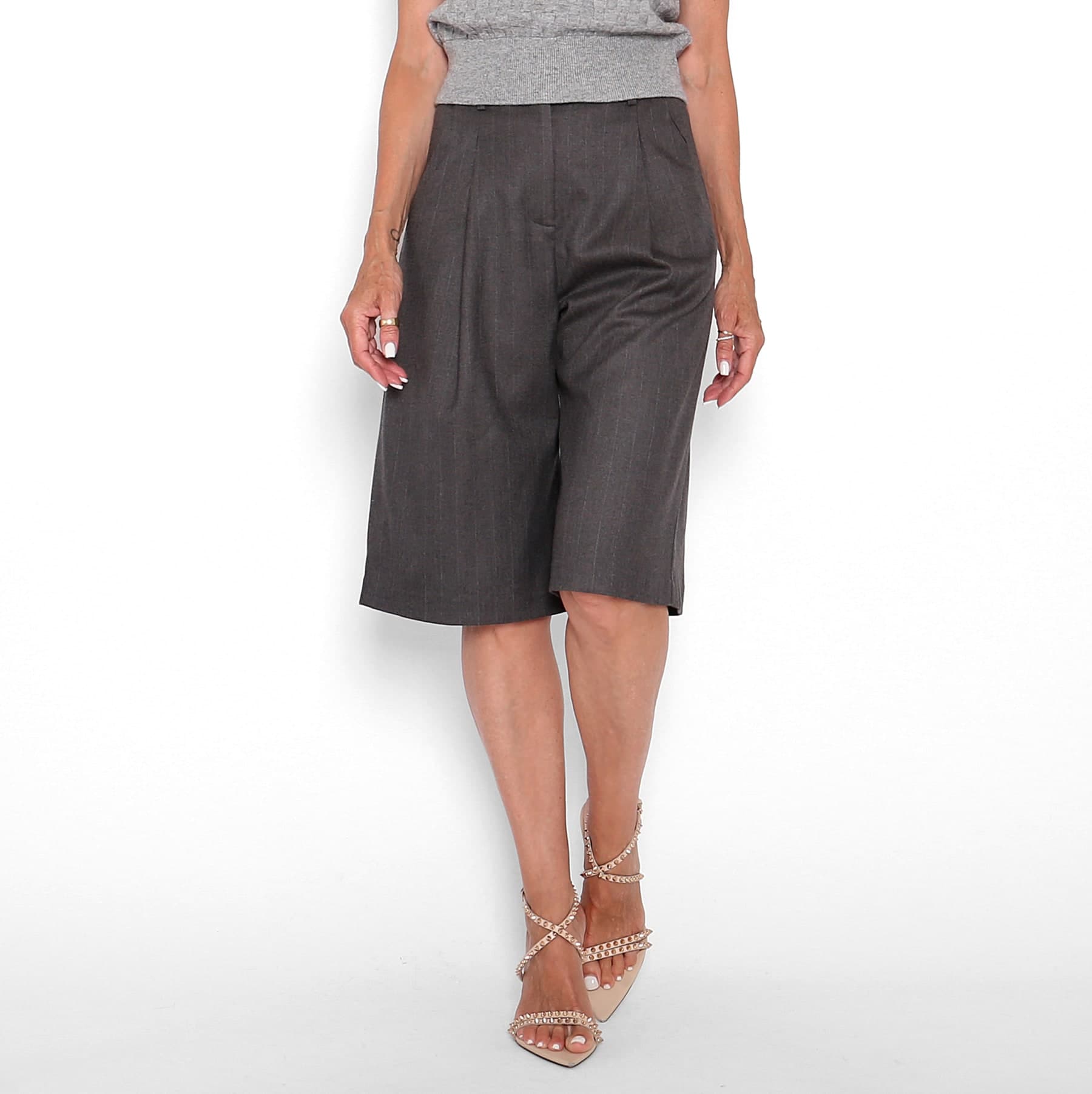 Bermudas Mil  Rayas Gris