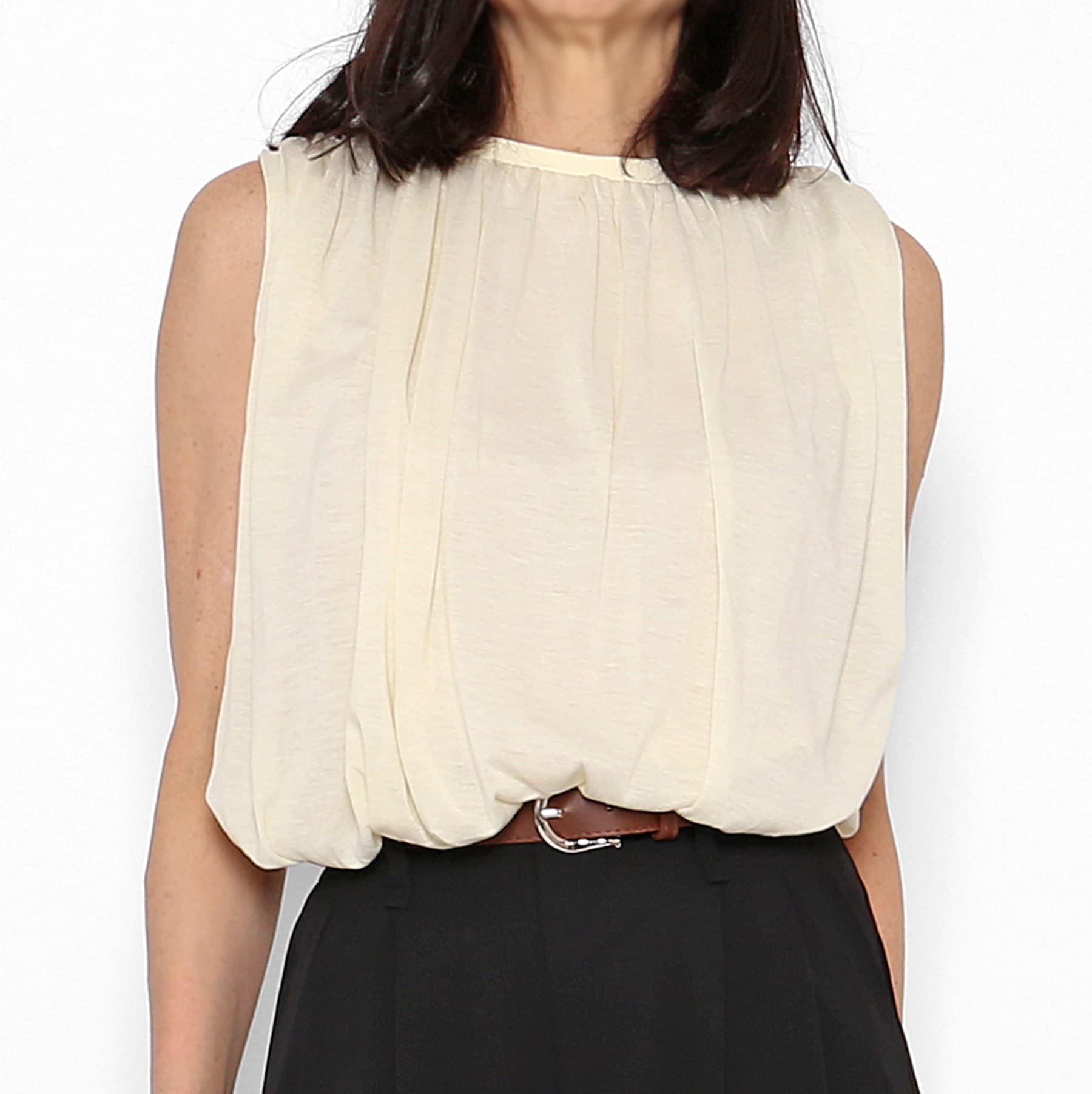 Top Bombacho beige