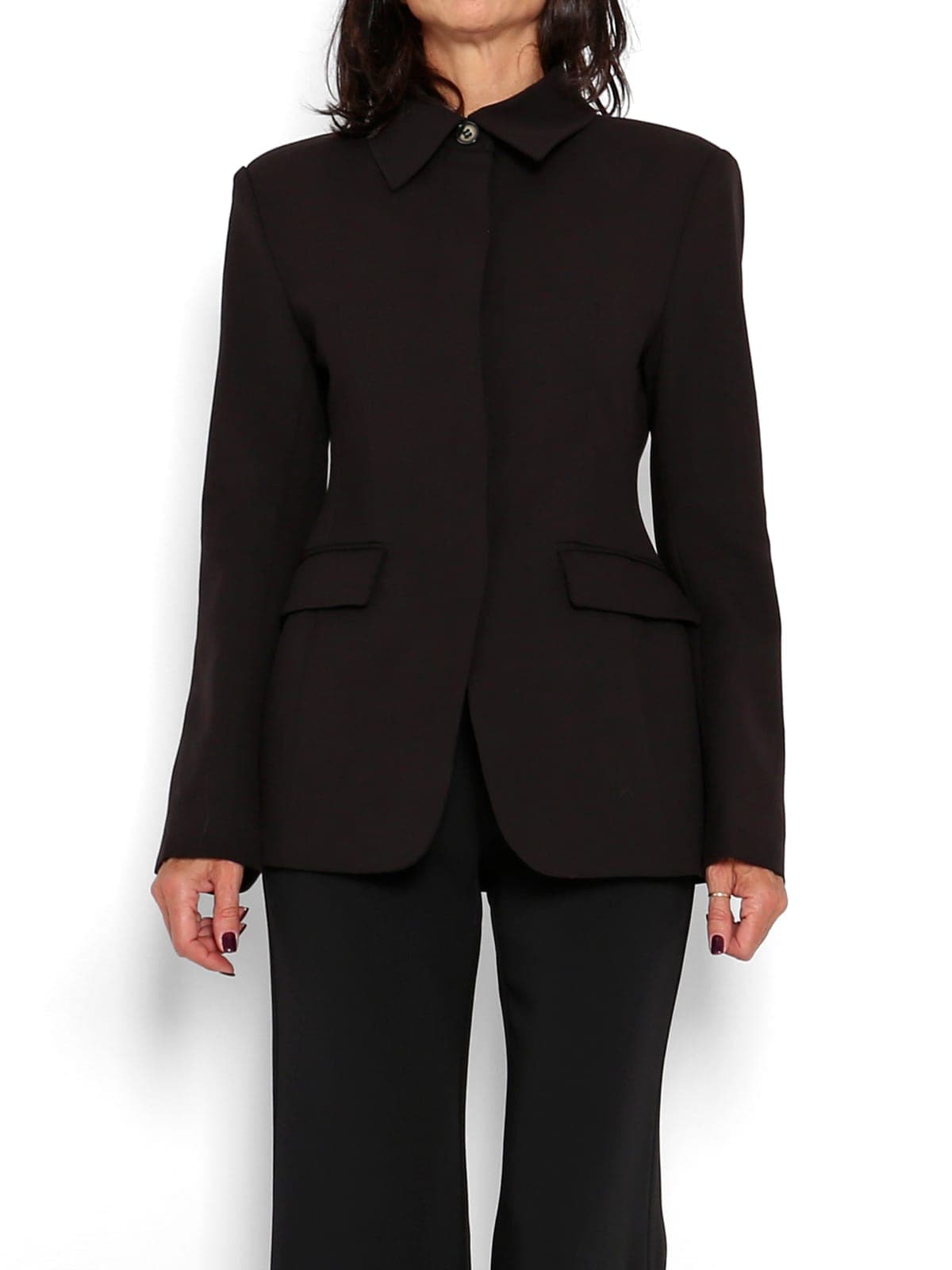 Chaqueta Blazer  Abotonada Negra