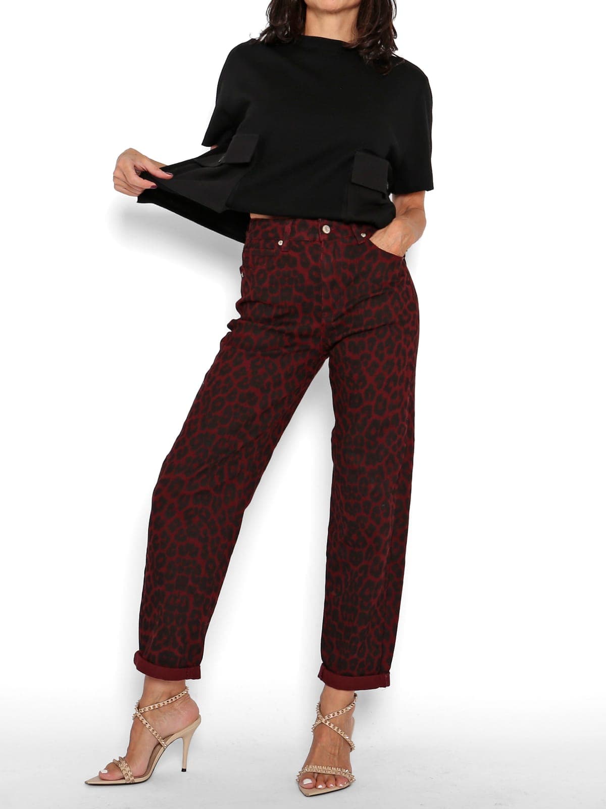 Pantalón Animal Print Rojo — foto 5