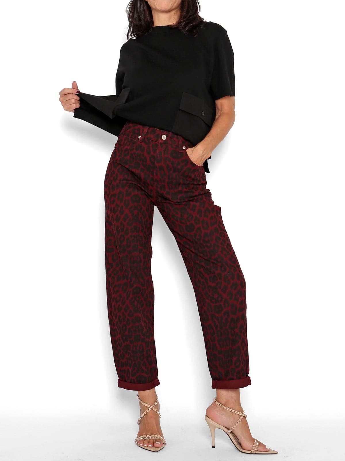 Pantalón Animal Print Rojo — foto 2
