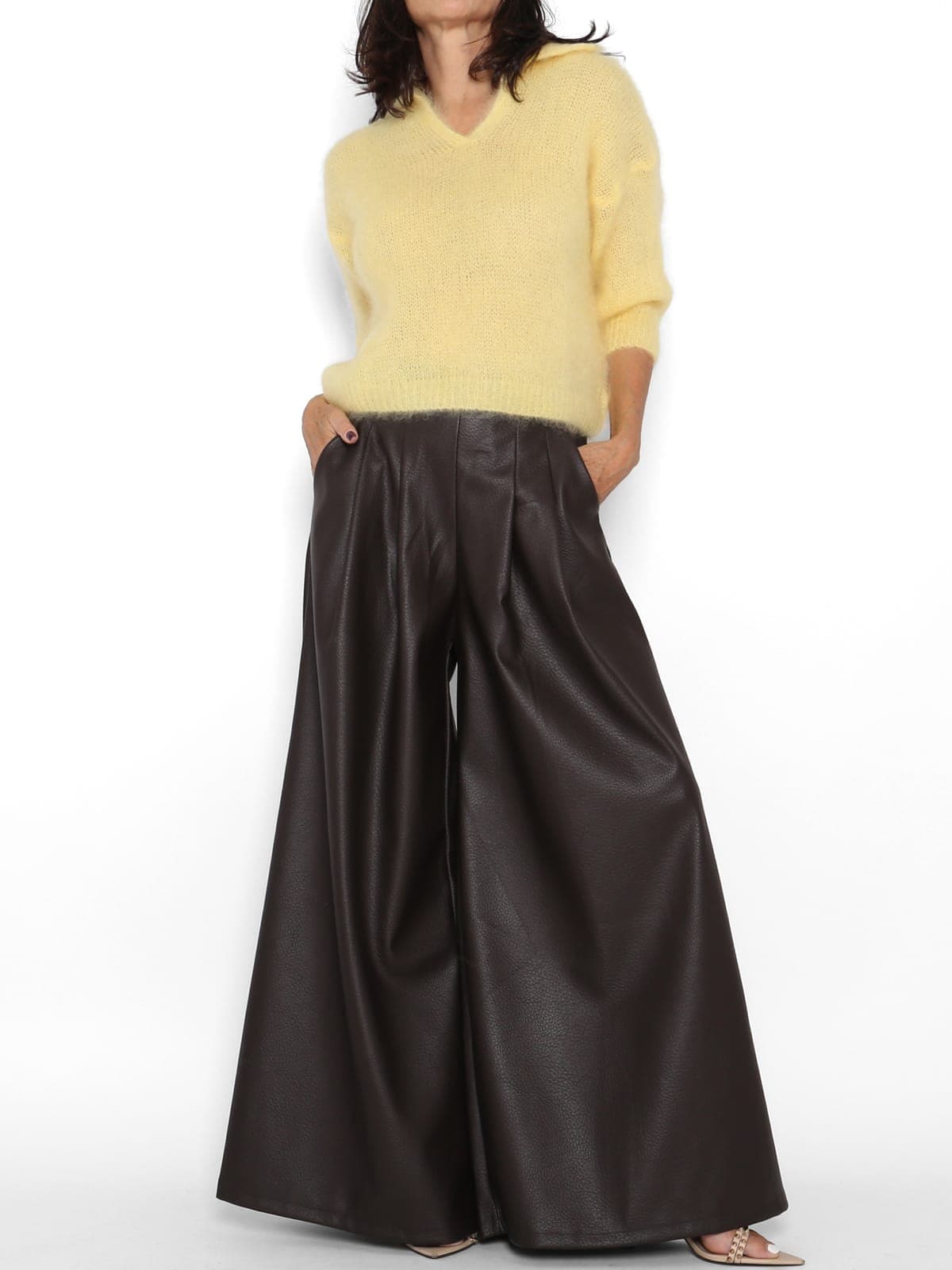 Pantalón Ecopiel Chocolate — foto 4