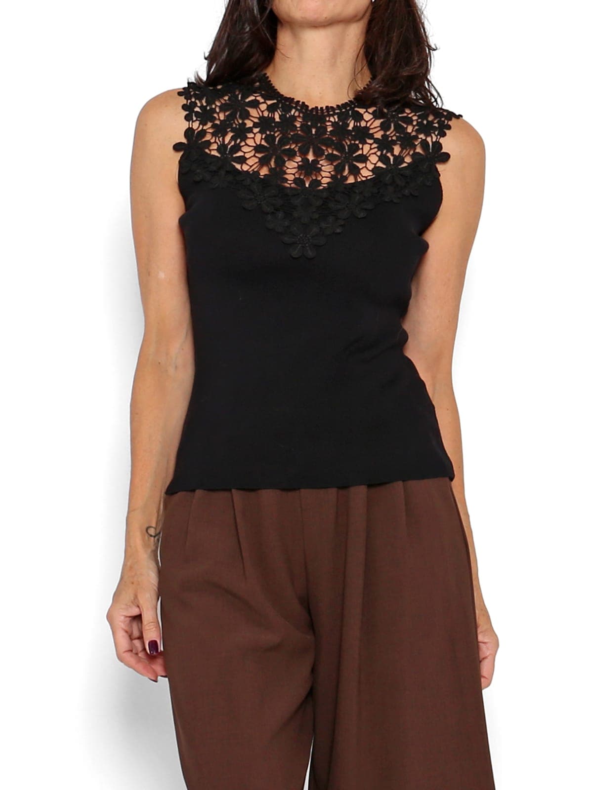 Top Encaje Negro