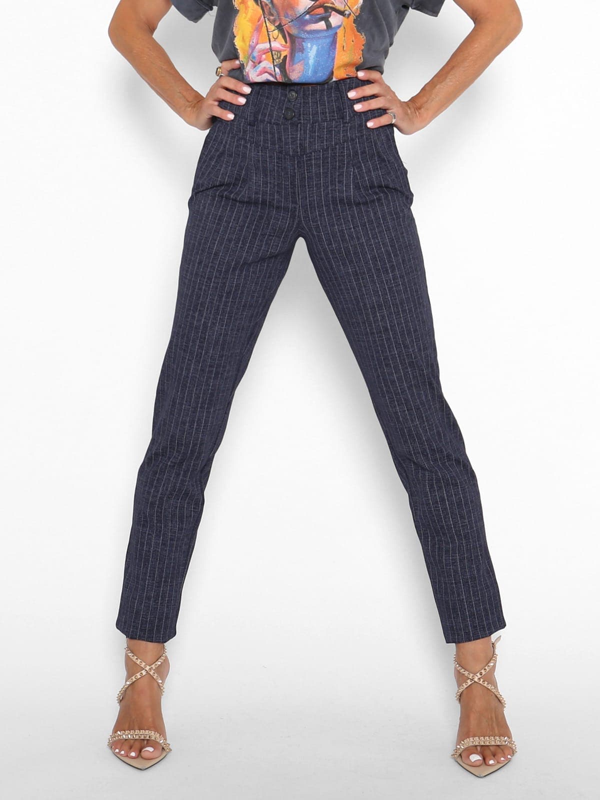 Pantalón Mil Rayas Azul — foto 2