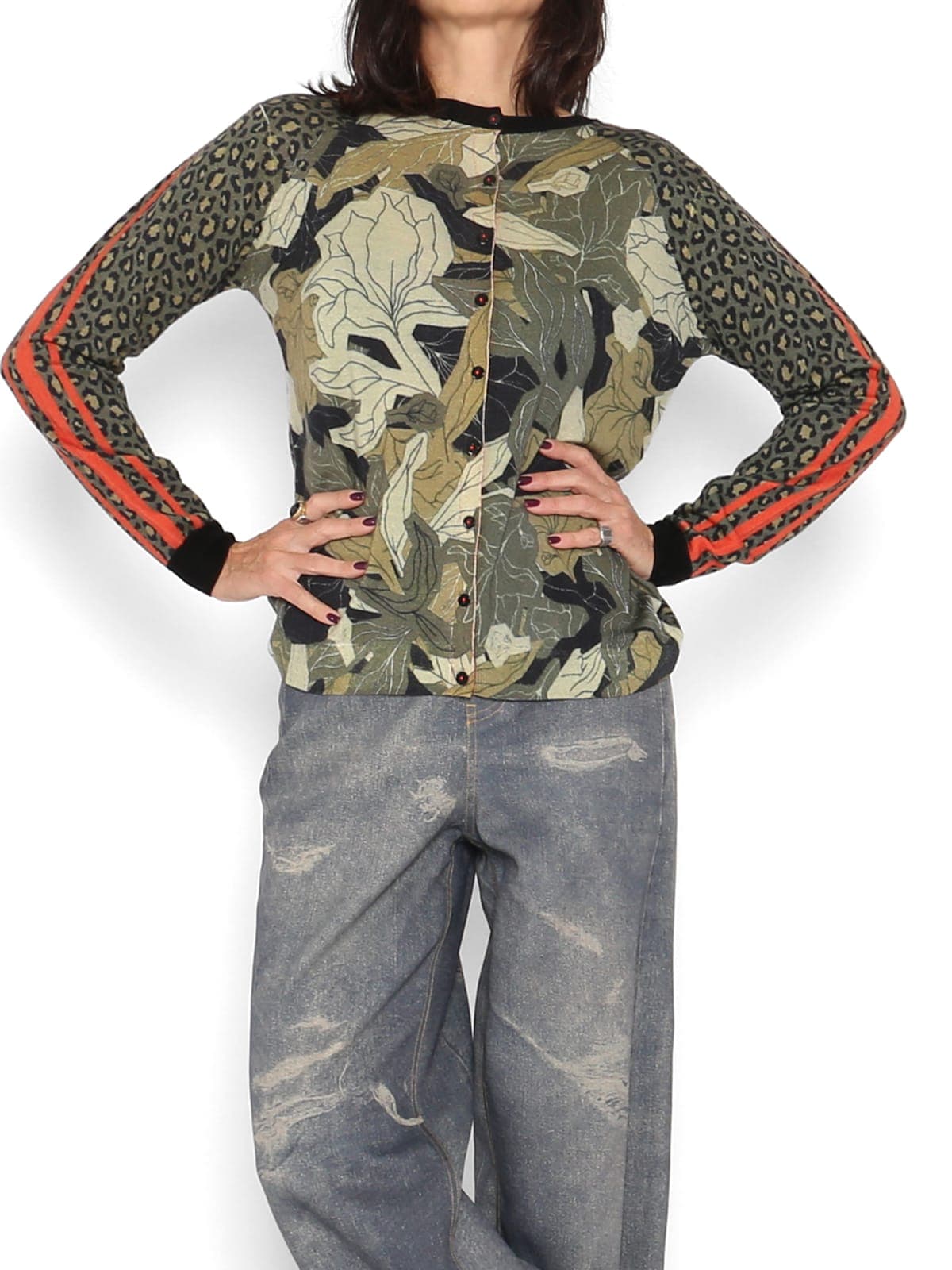 Chaqueta Punto Reversible Animal Print