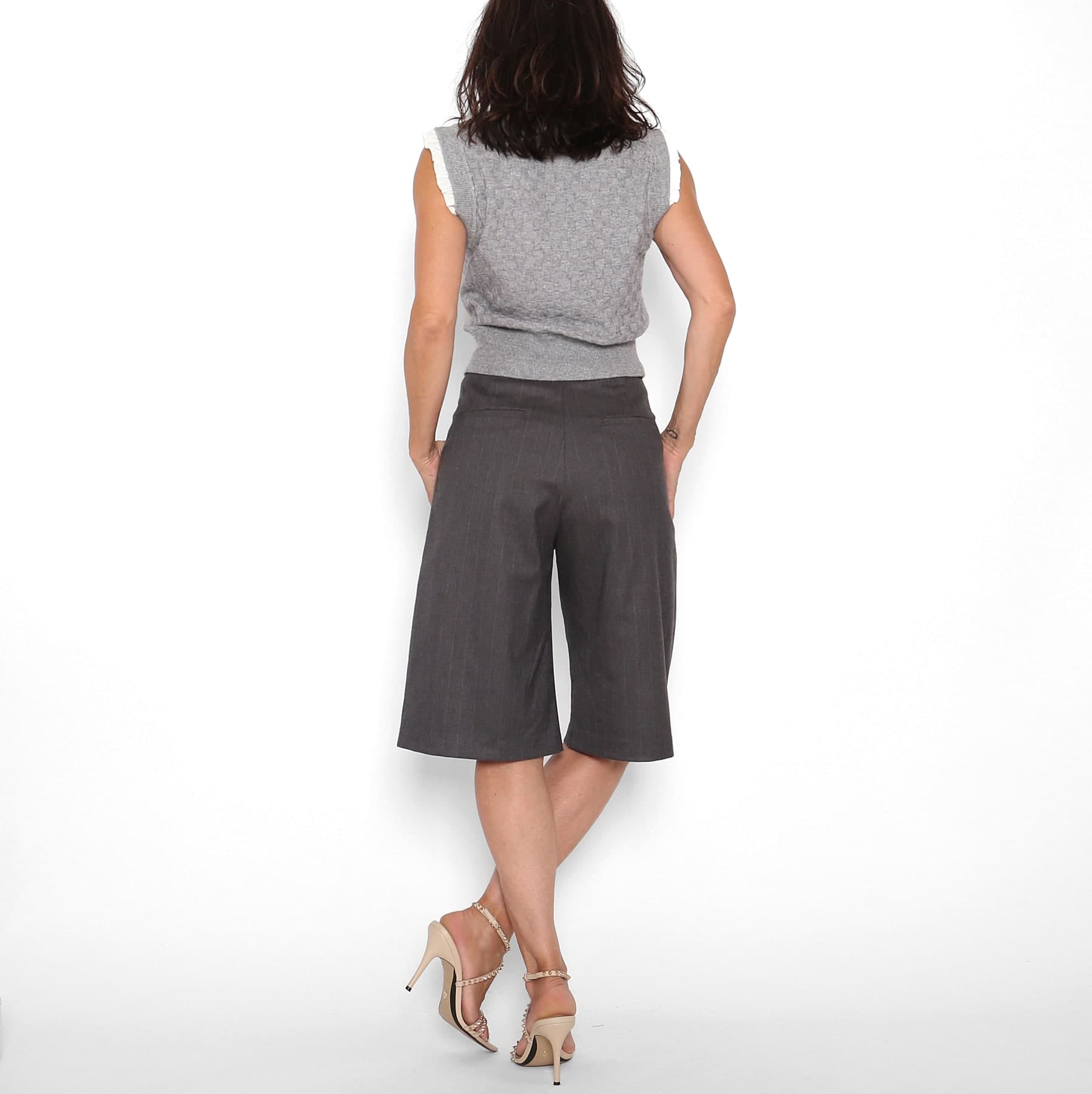 Bermudas Mil Rayas Gris — foto 2