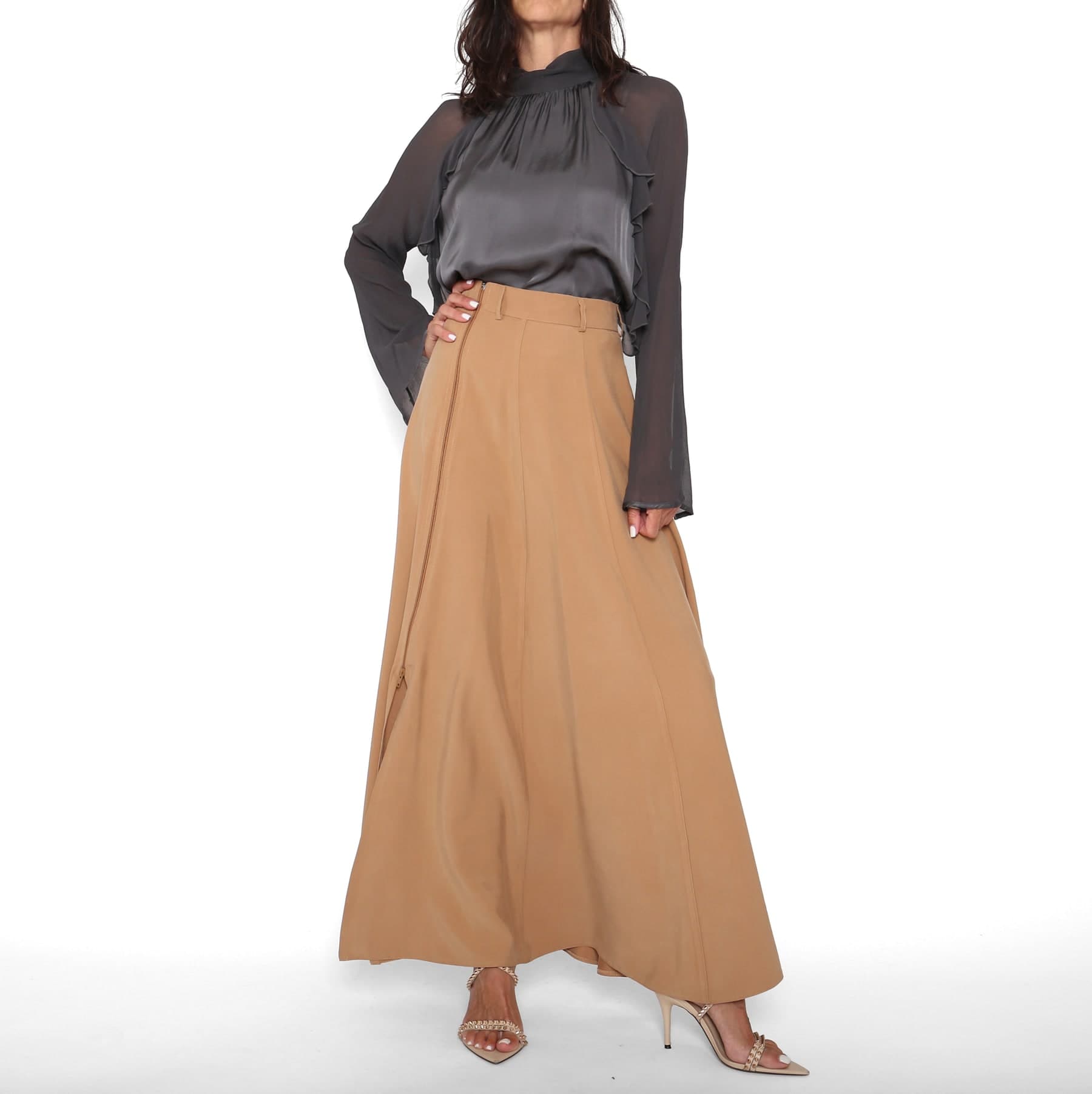 Blusa Volantes Gris — foto 2