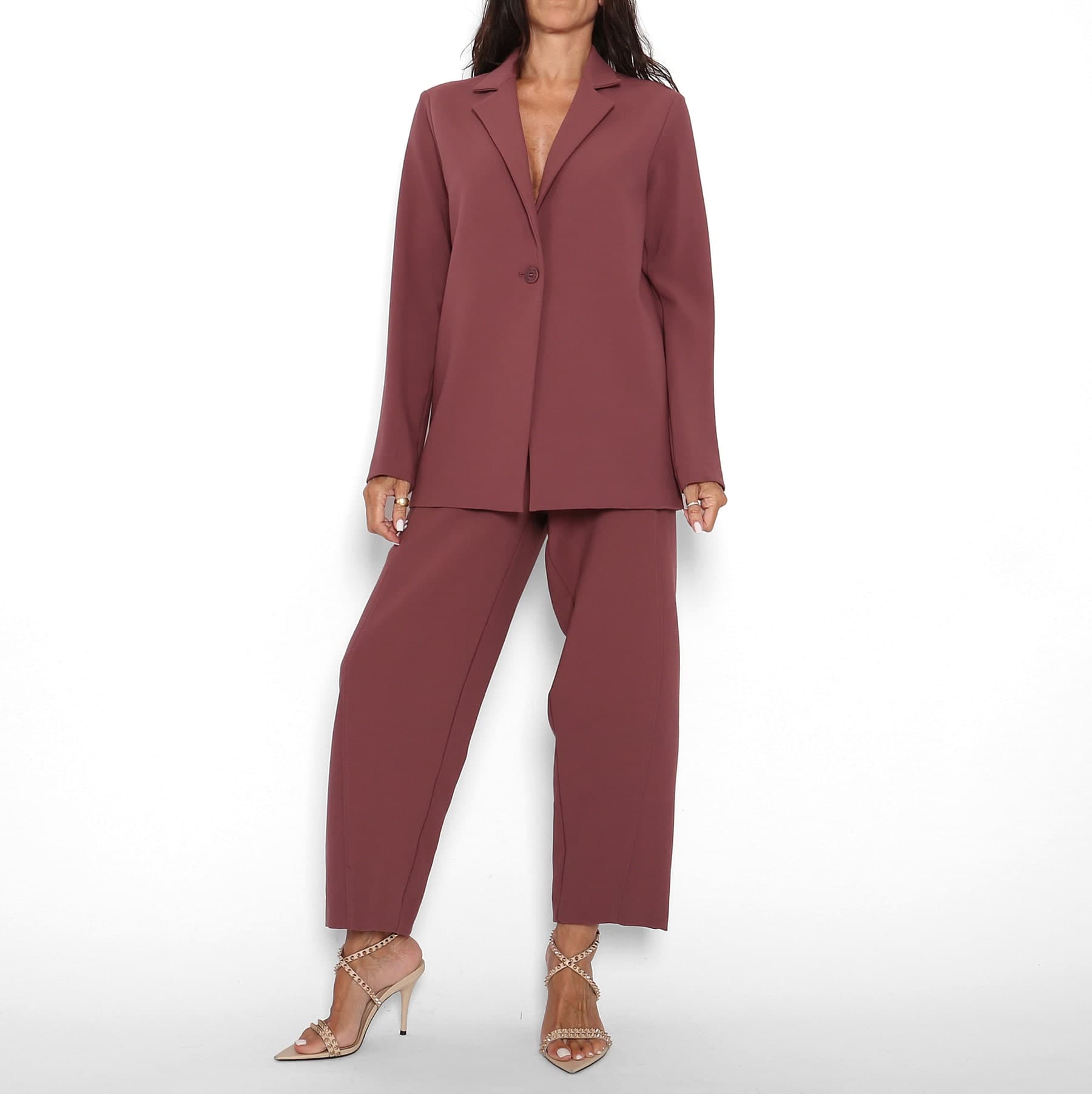 Pantalón Traje Malva empolvado — foto 5