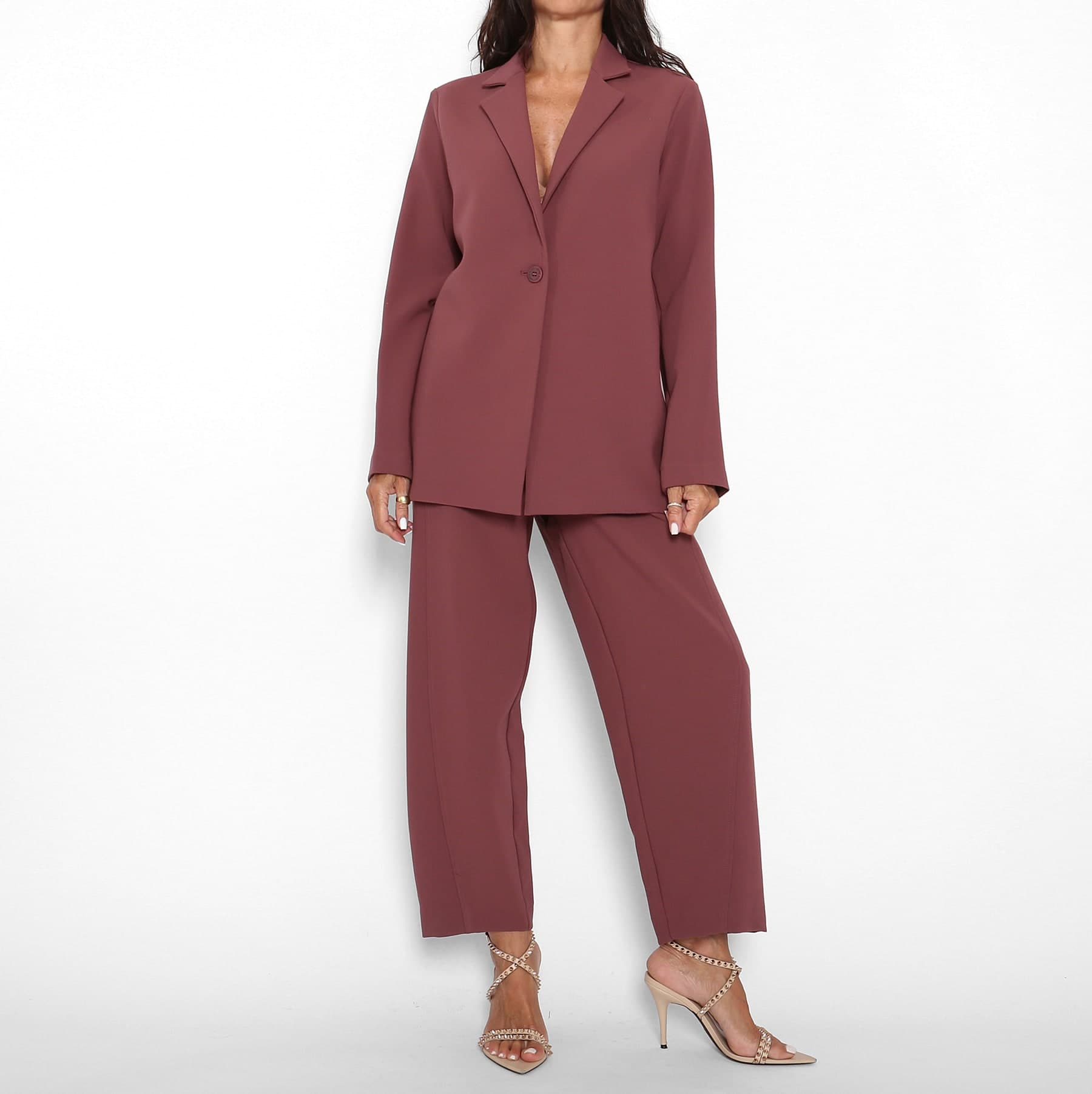 Pantalón Traje Malva empolvado — foto 6