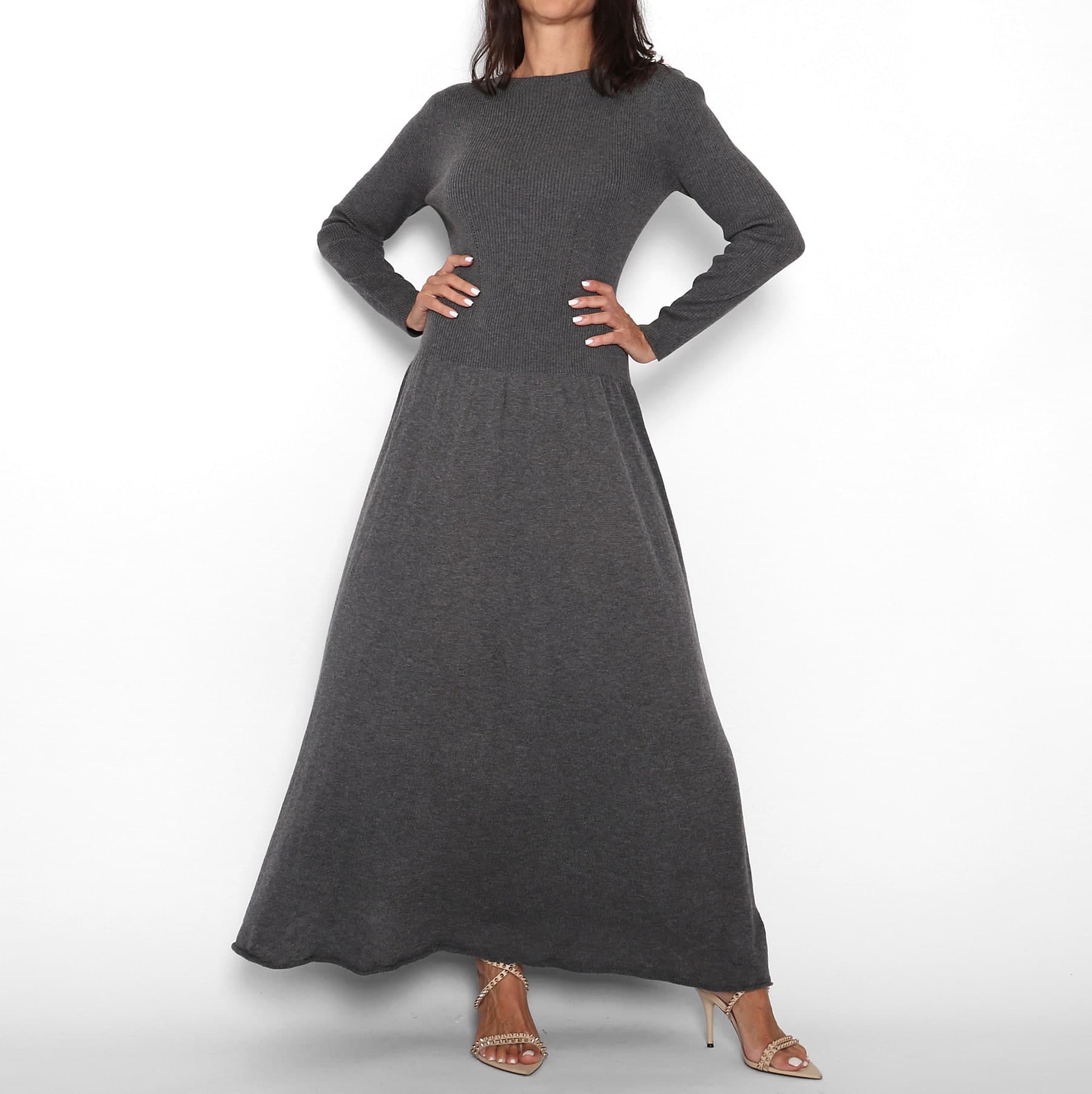 Vestido Punto Gris — foto 3