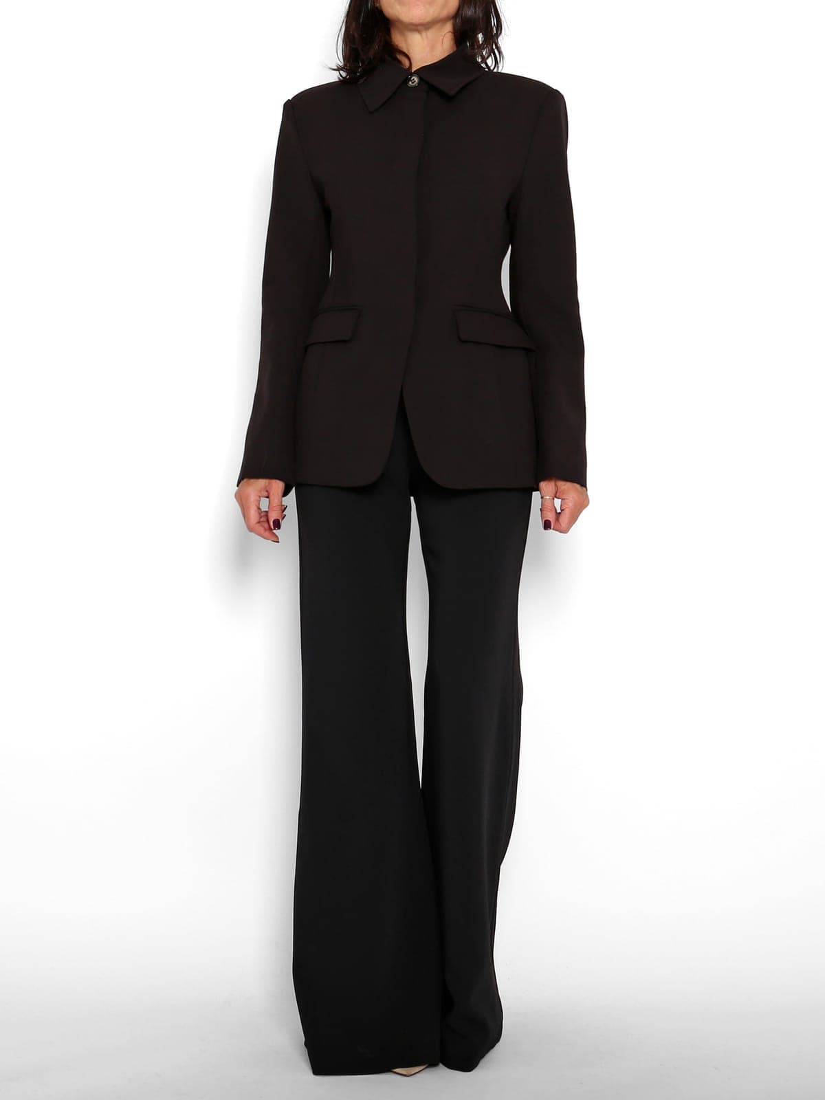 Chaqueta Blazer Abotonada Negra — foto 2
