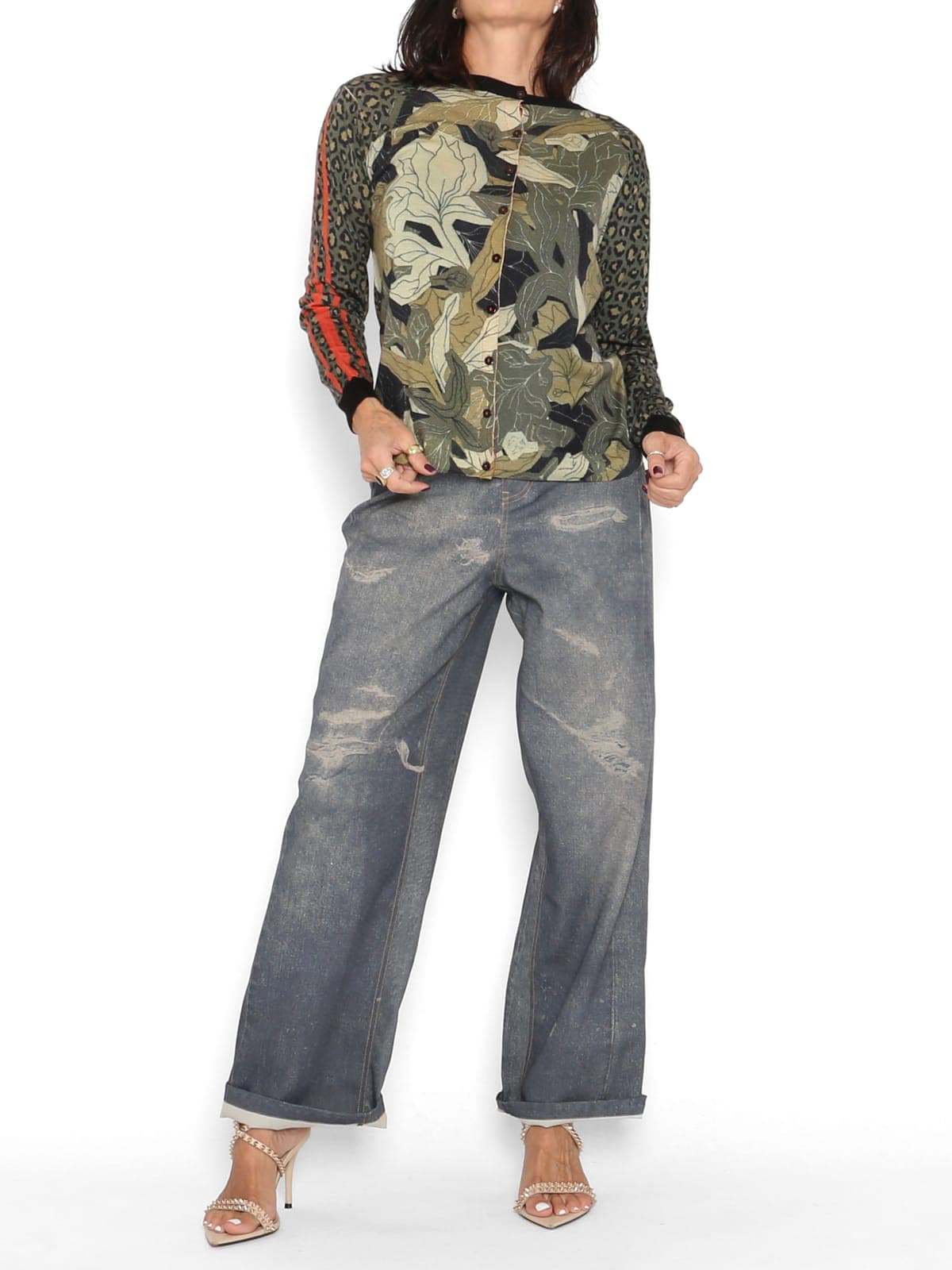 Chaqueta Punto Reversible Animal Print — foto 4