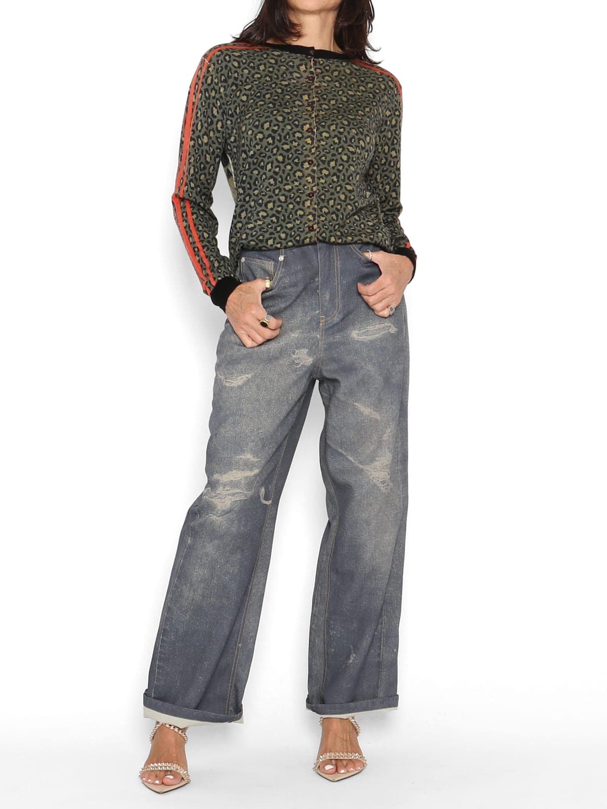 Chaqueta Punto Reversible Animal Print — foto 5